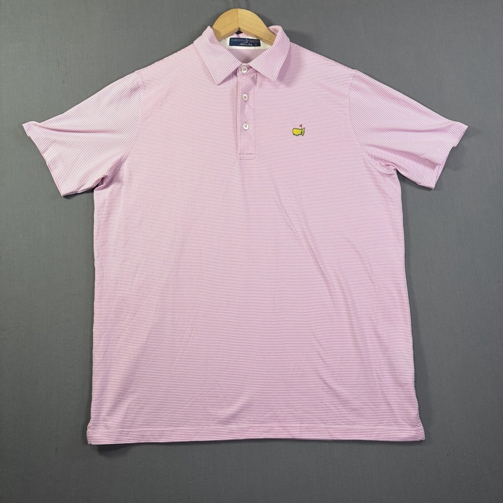 Masters Clubhouse Collection Italy Golf Polo Pink Augusta National Sz Medium